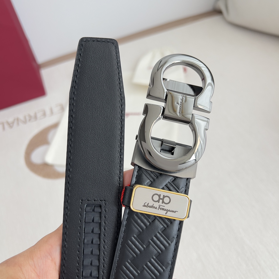 Ferragamo Men Belt Width 3.5cm