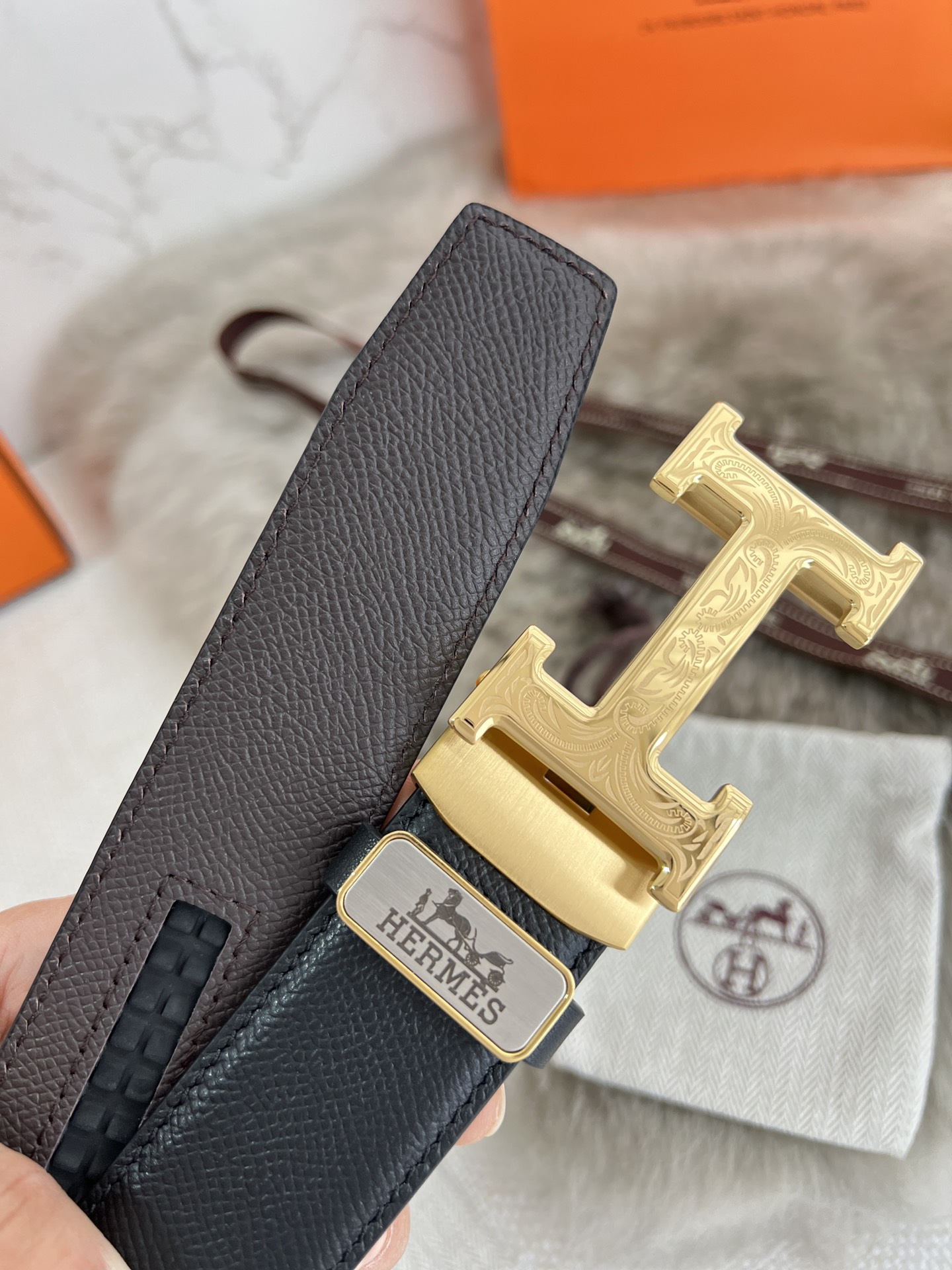 Hermes Men Belt Width 3.5cm
