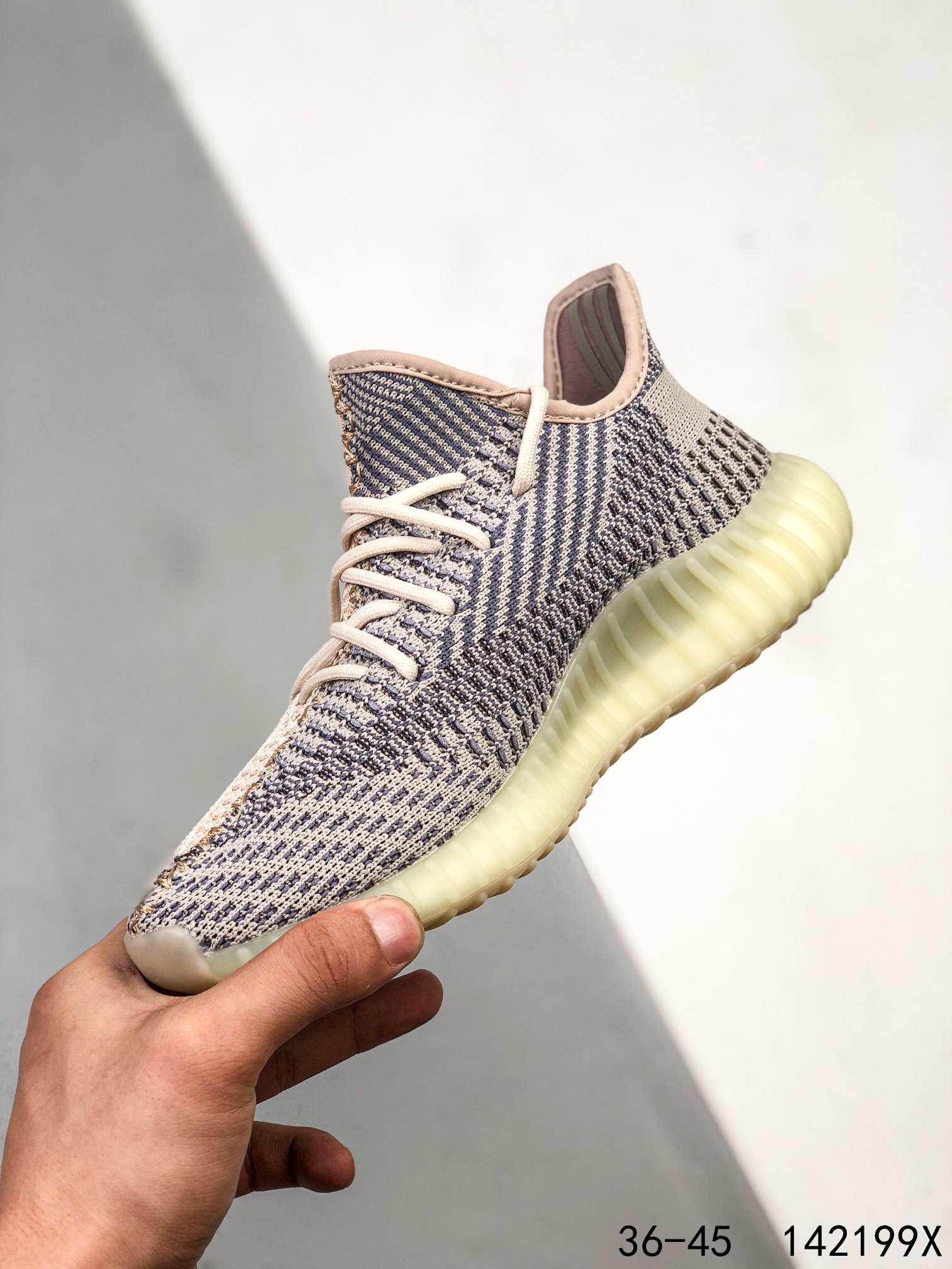 Yeezy 350 Boost 350 V2 Mens/Women Sneakers Shoes Light Yellow2 36 - 45