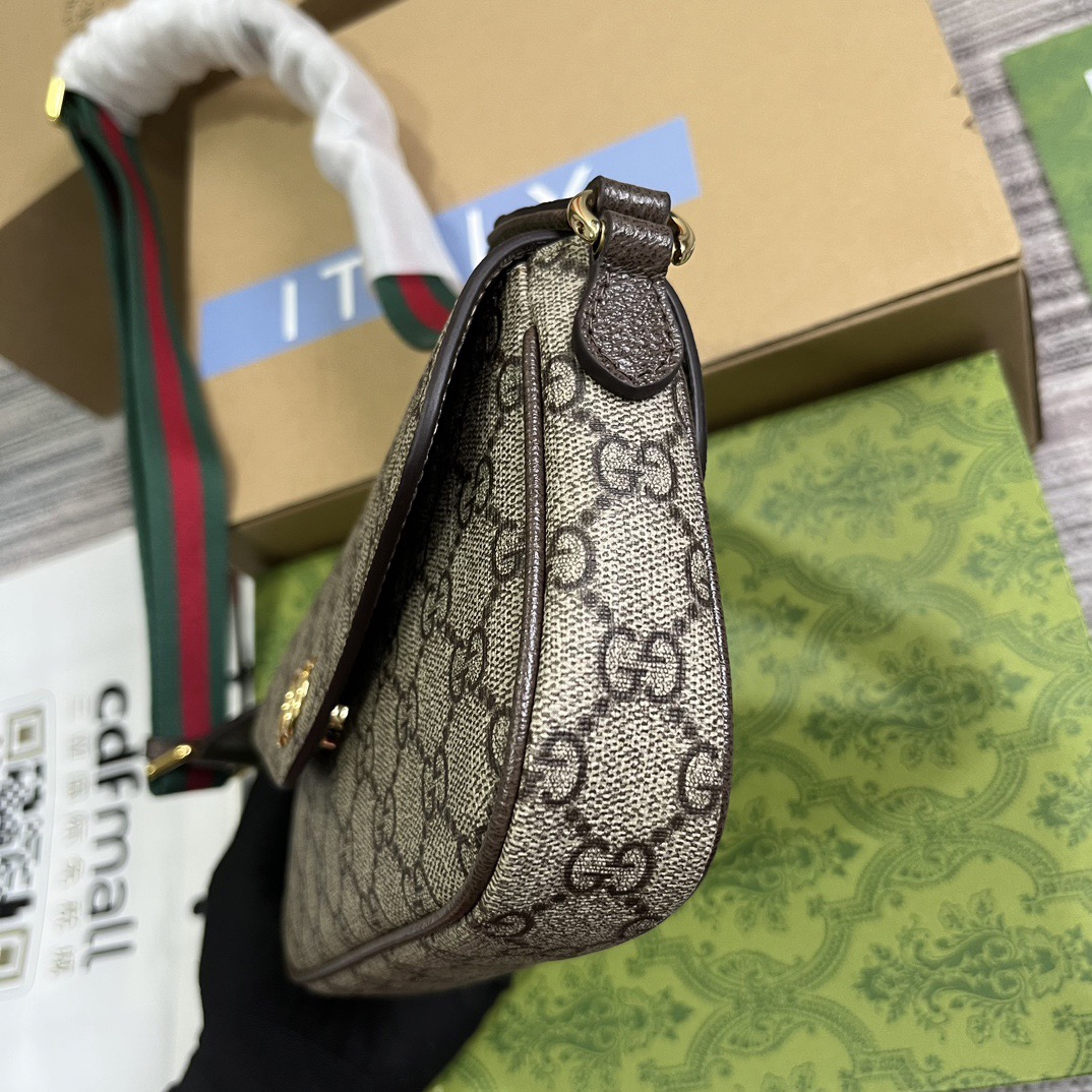 Gucci Ophidia Shoulder Bags 13*22*4cm