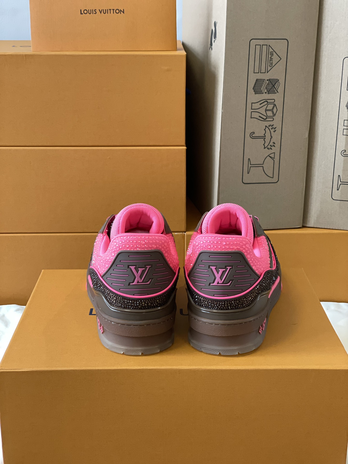 Louis Vuitton LV Trainer Diamond Sneaker Size 36-46