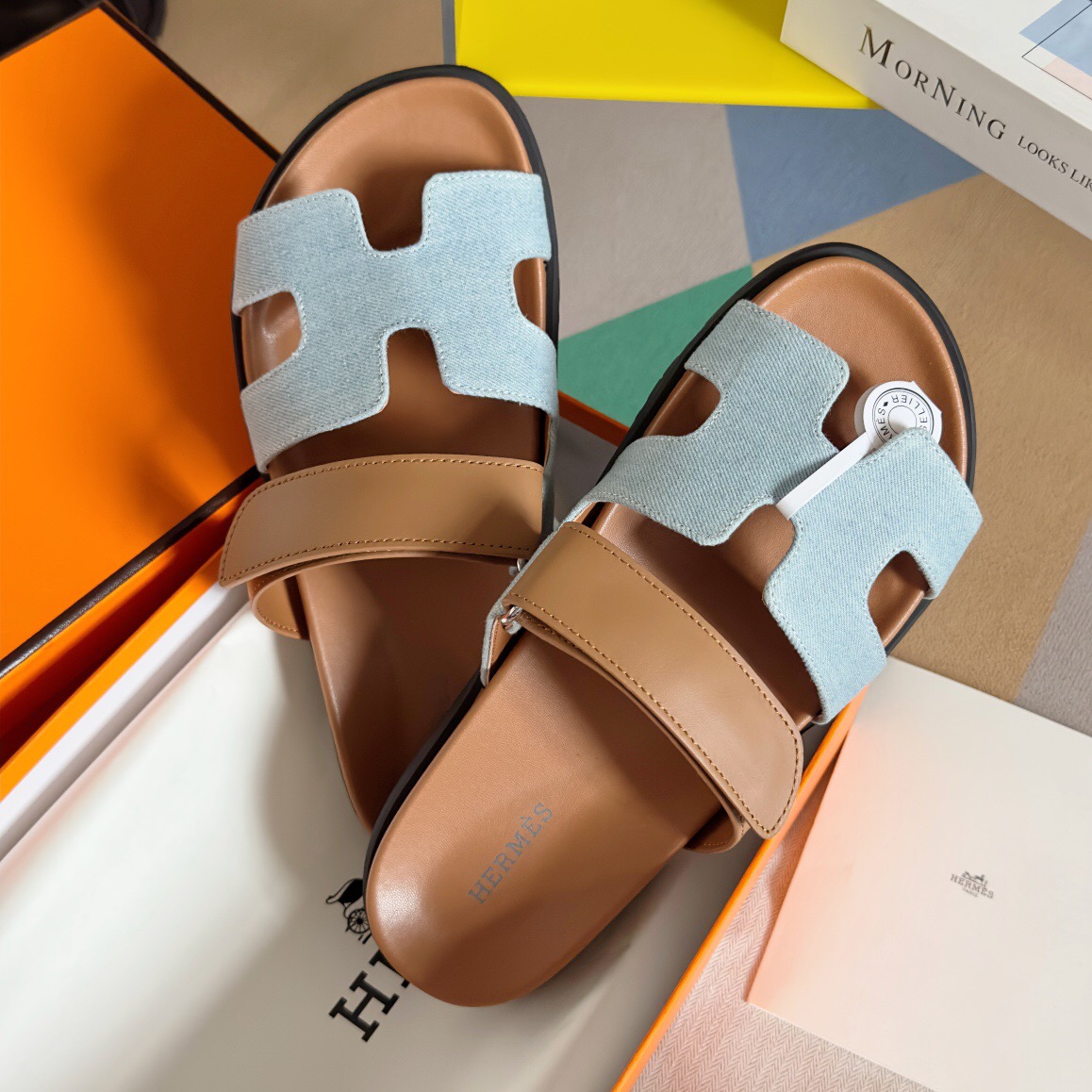 Hermes chypre Slippers Size 36-45