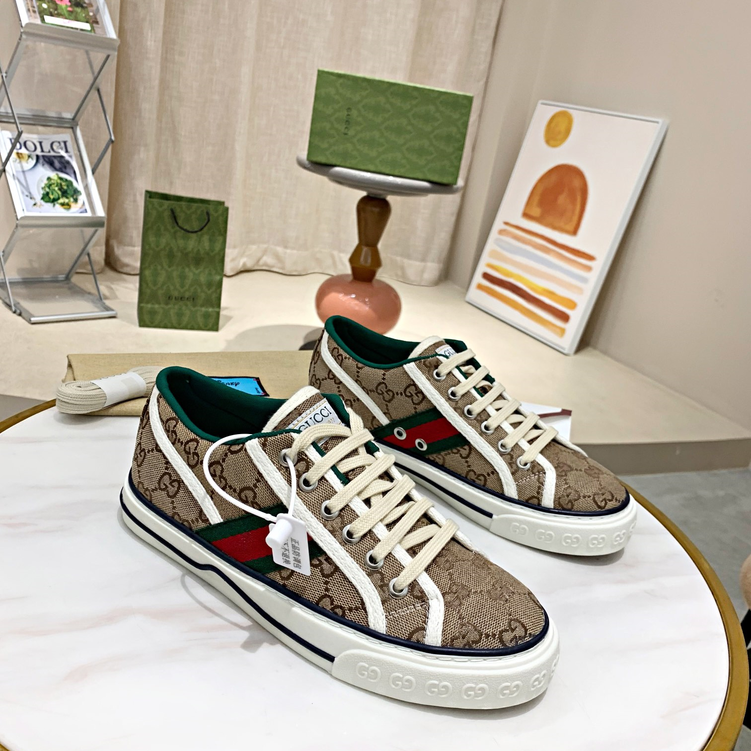 Men's GG Gucci Tennis 1977 sneaker Size 35-45 4-Color