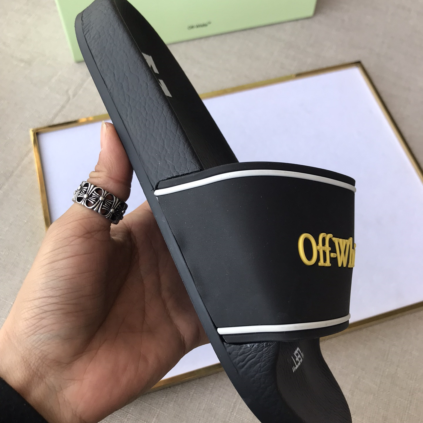 OFF White Mens Women Sandals Gr. 36-46