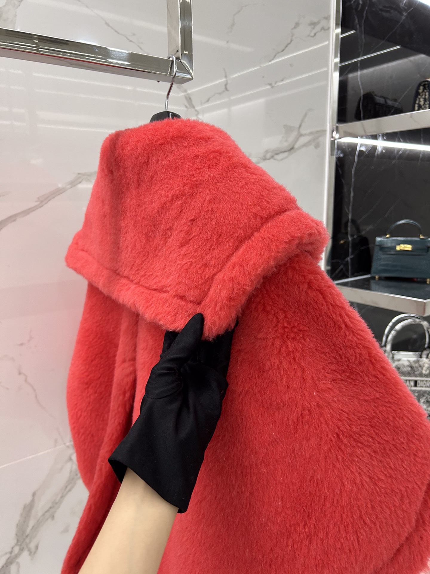 Max Mara Teddy Cape short style one size fits all