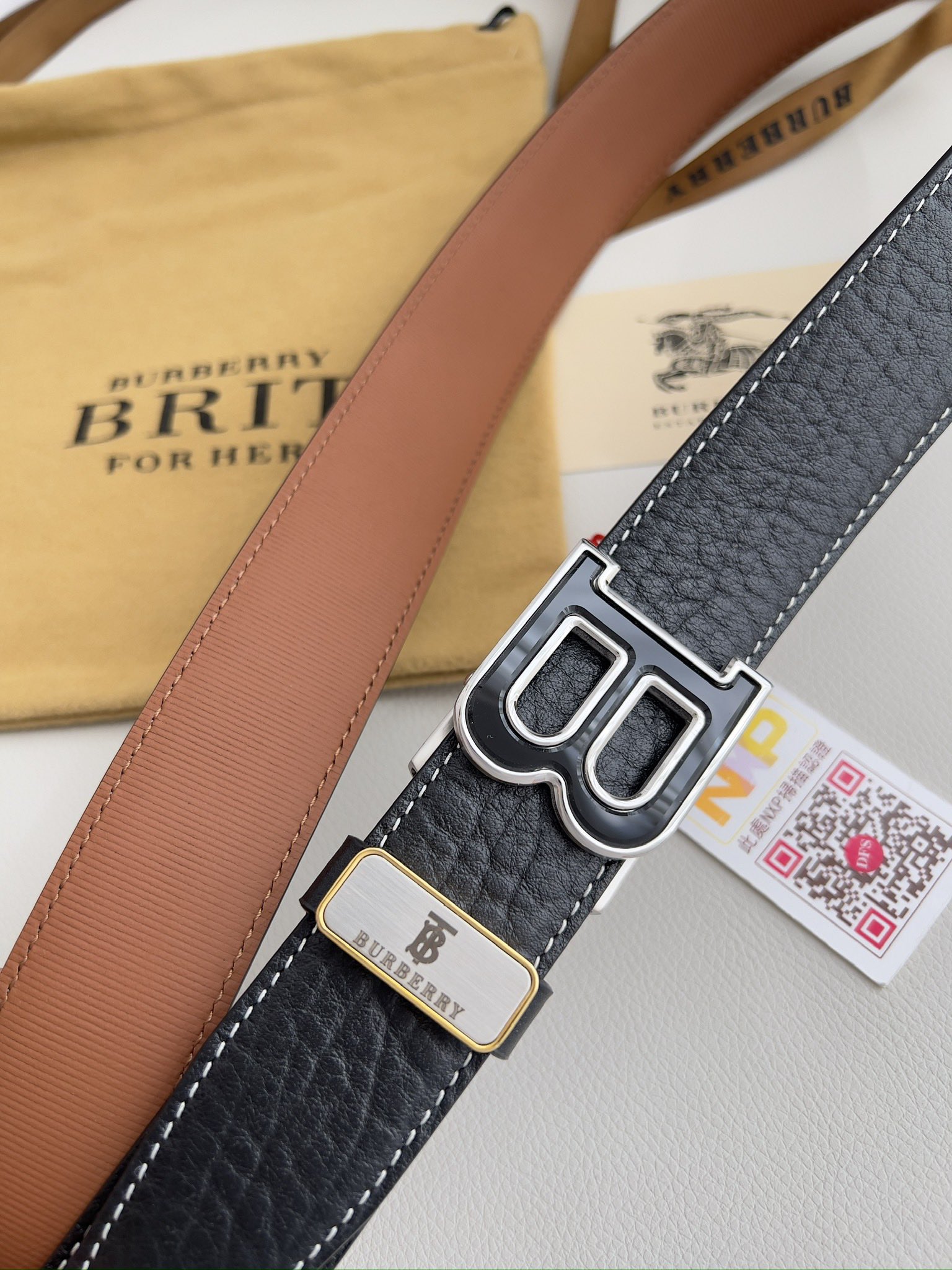 Burberry Men Belt Width 3.5cm