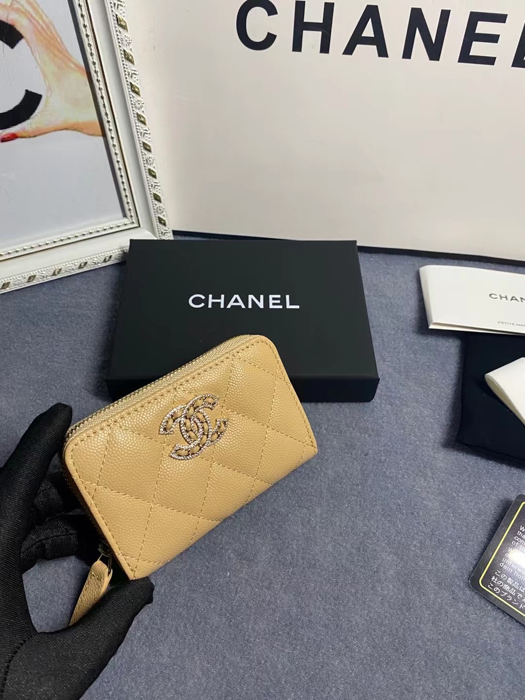 Chanel Card Holder Size 11*7*2cm