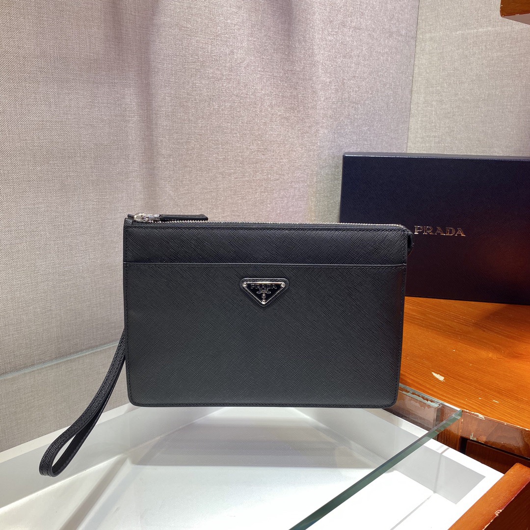 Prada Mens/Women Clutch Bags 25*17*4cm