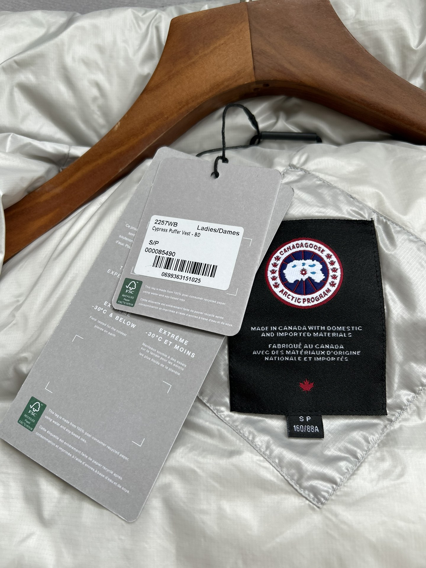 Canada Goose E2257WB Cypress Women Winter Vest Size XS-XL