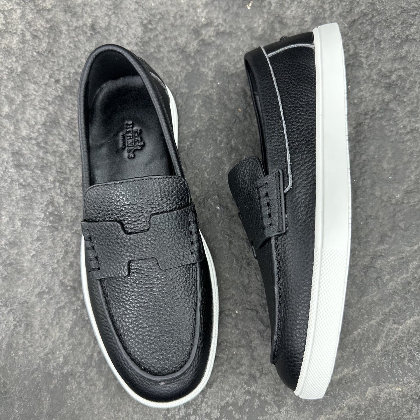 Hermes Job Unisex Loafers Size 35-46