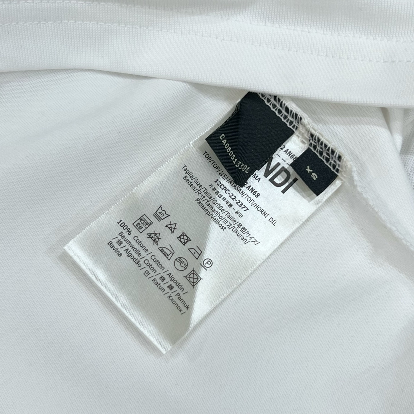 Fendi T Shirt Demon Eye Logo Size XS-L