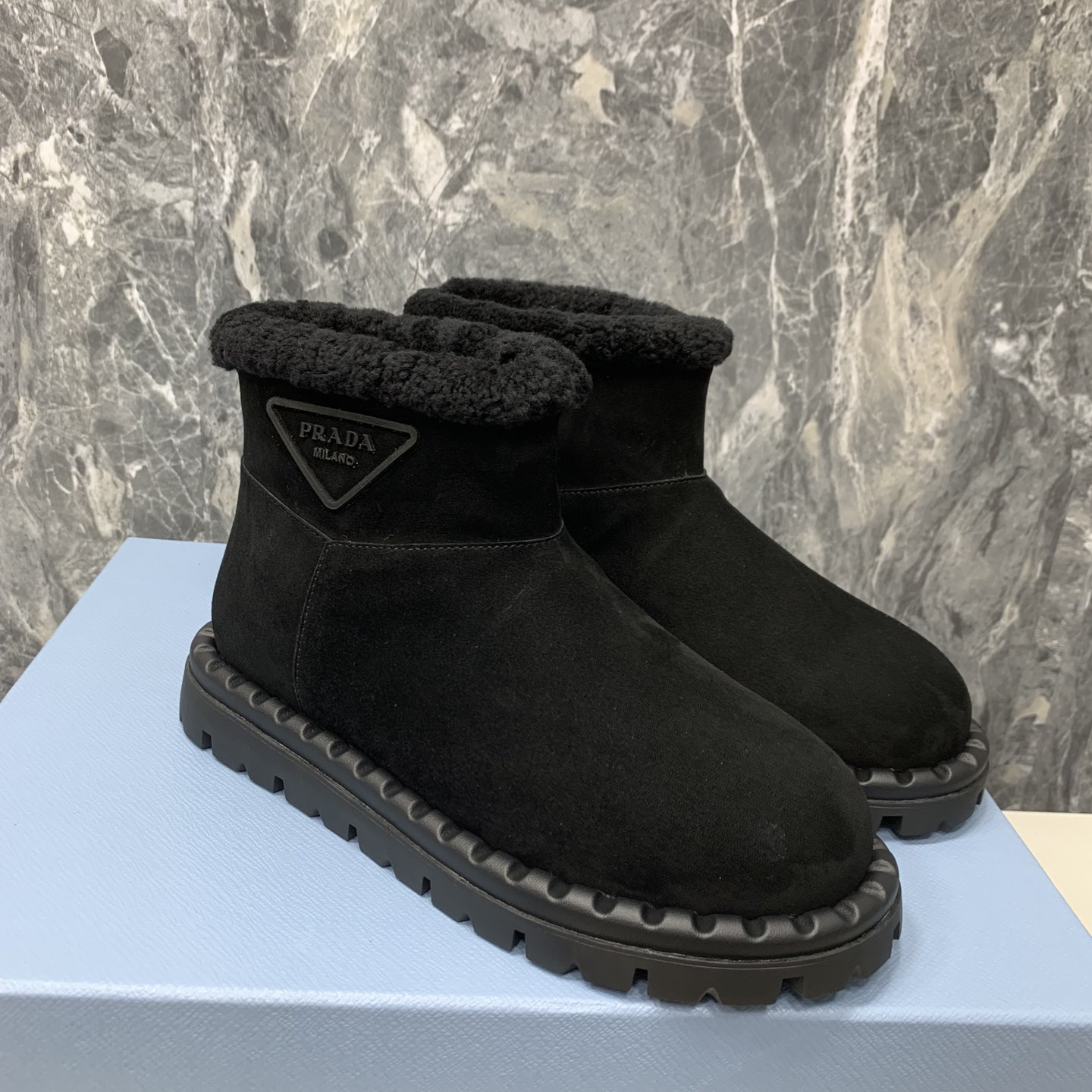 Prada Women Snow Boots Black Size 36-41