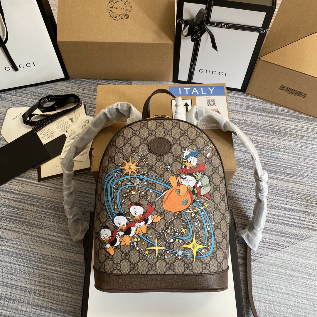 Gucci Mens/Women Outdoor Backpack Bags Rucksack 29*22*15cm