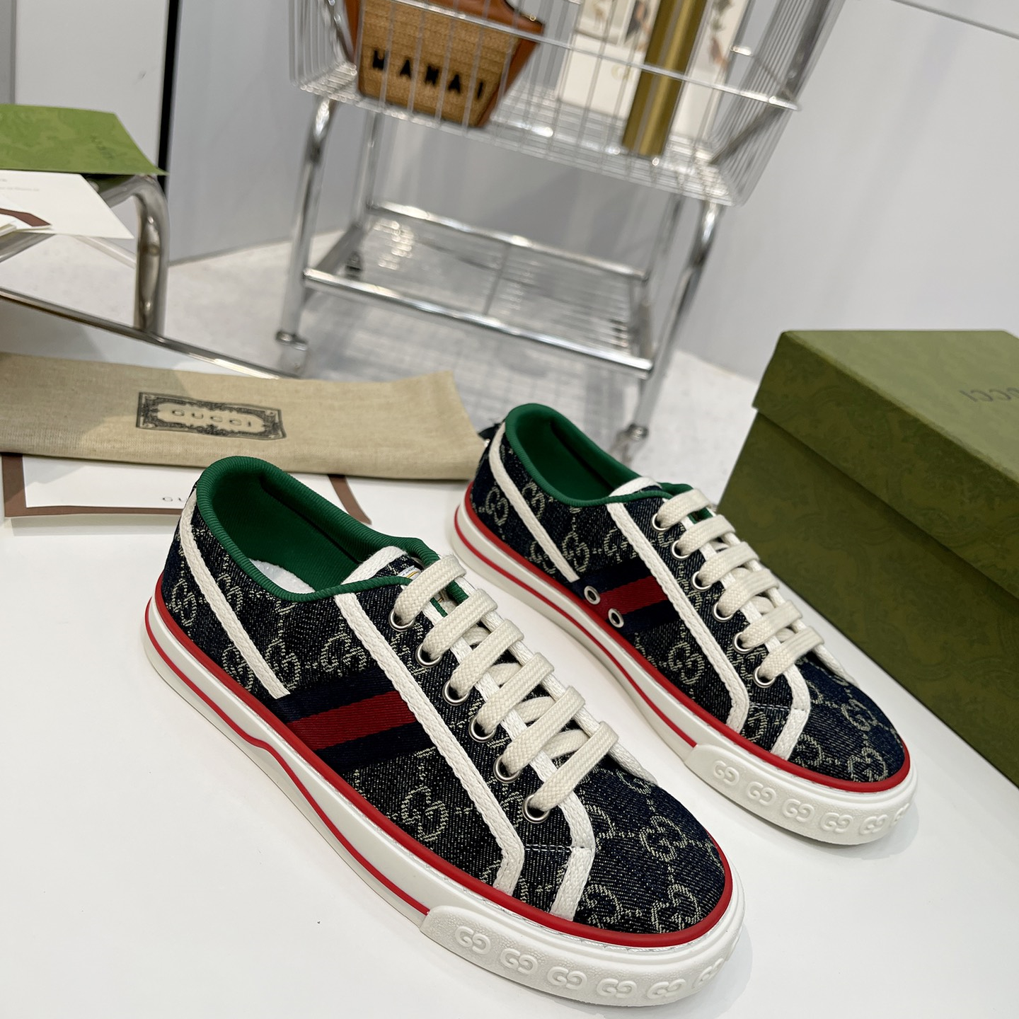 Men's GG Gucci Tennis 1977 sneaker Size 35-45 3-Color