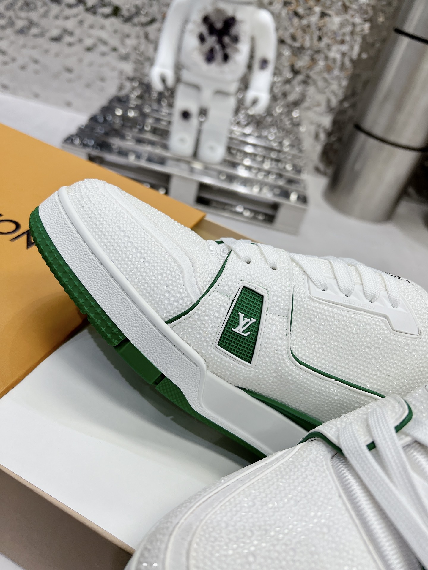 Louis Vuitton LV Trainer Diamond Sneaker Size 36-46