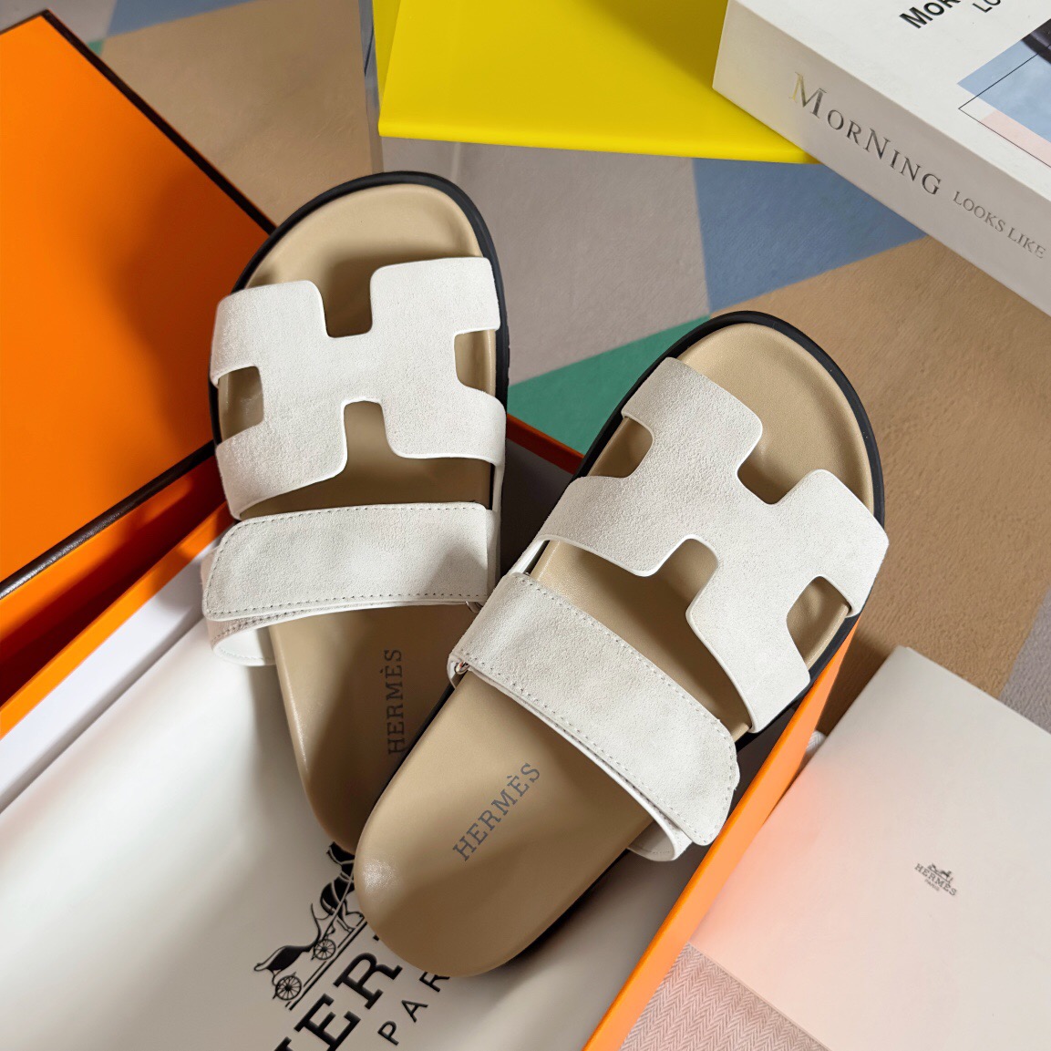 Hermes chypre Slippers Size 36-45