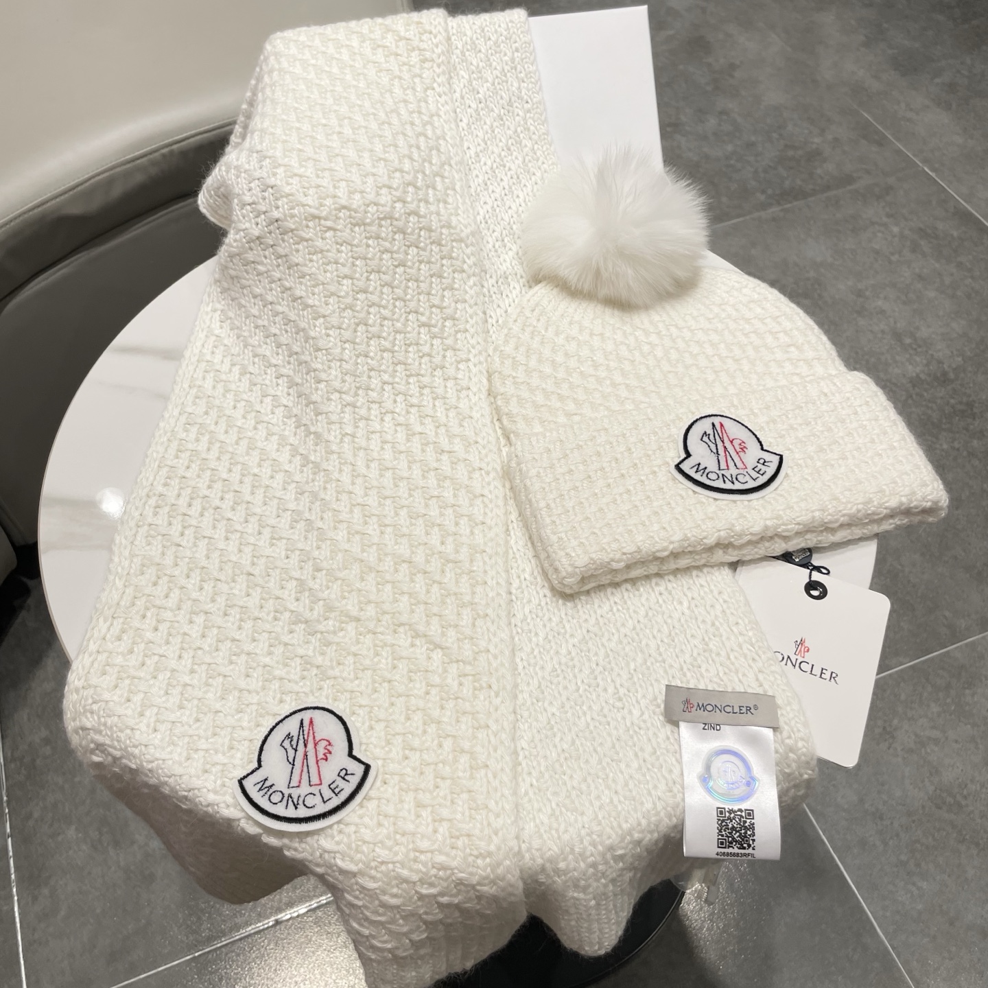 Moncler Knitted Hat+Scarf
