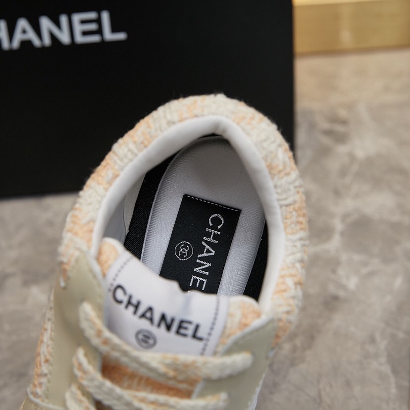 Chanel 2024 New Coton Tweed Sneaker Size 36-46