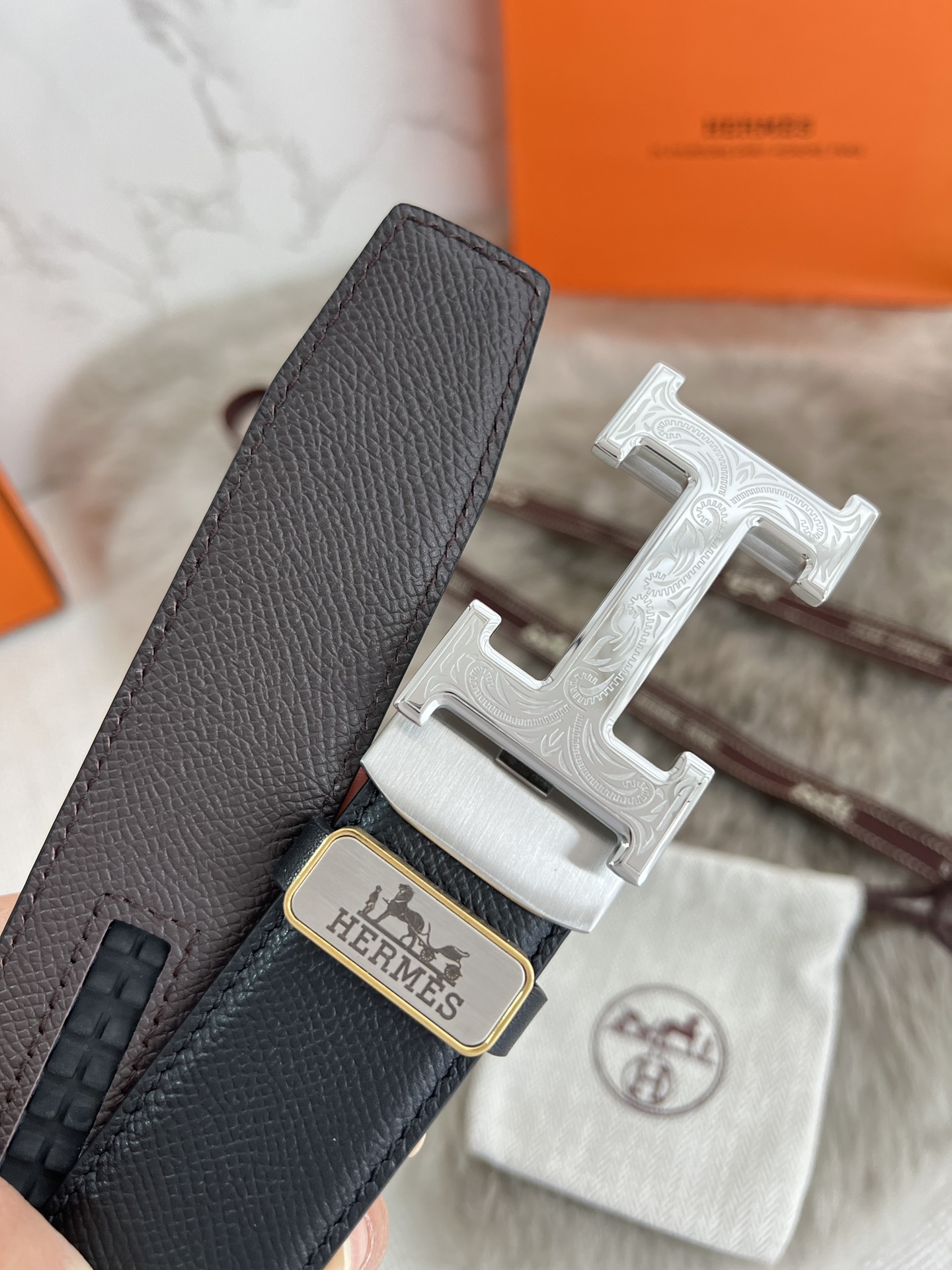 Hermes Men Belt Width 3.5cm