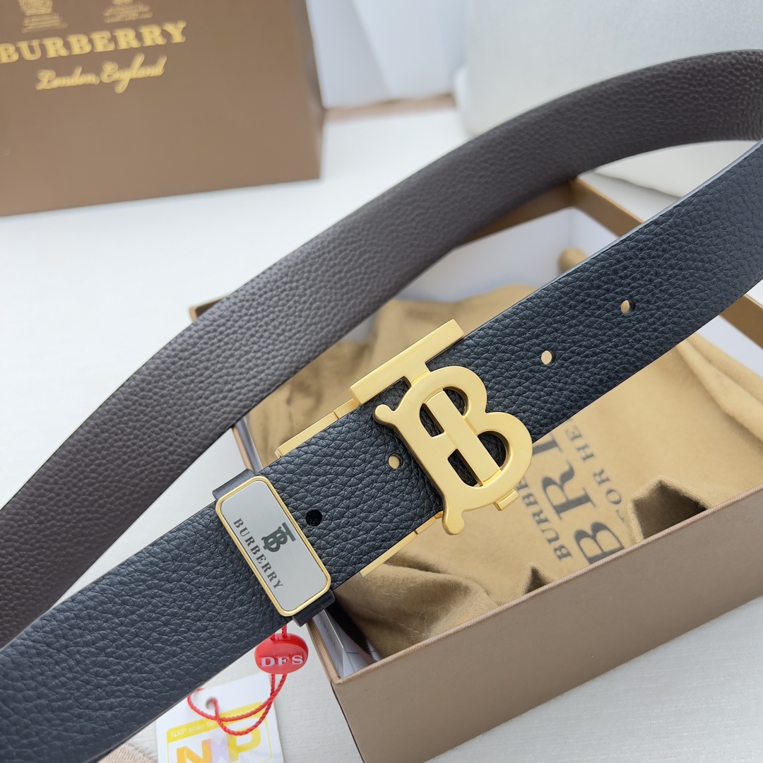 Burberry Men Belt Width 3.5cm