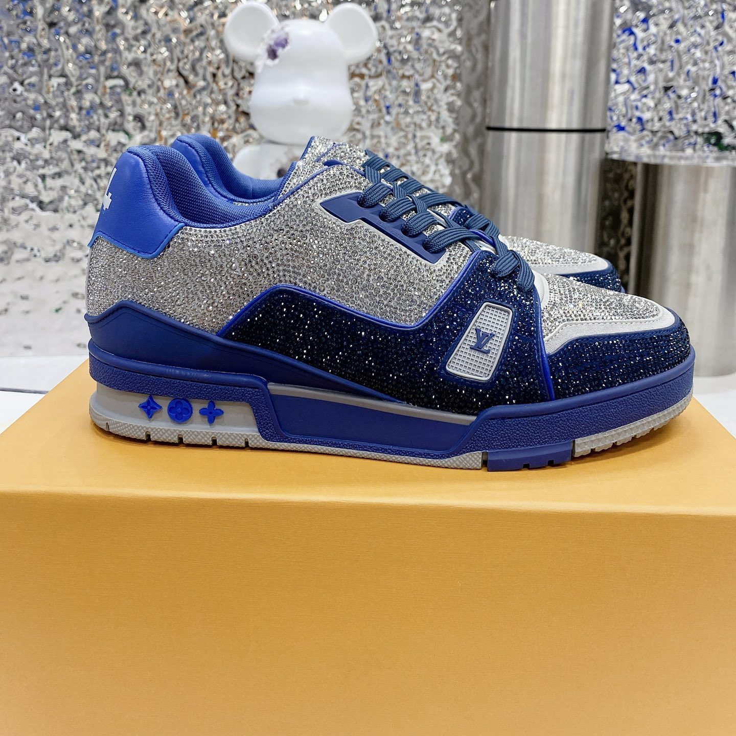 Louis Vuitton LV Trainer Diamond Sneaker Size 36-46