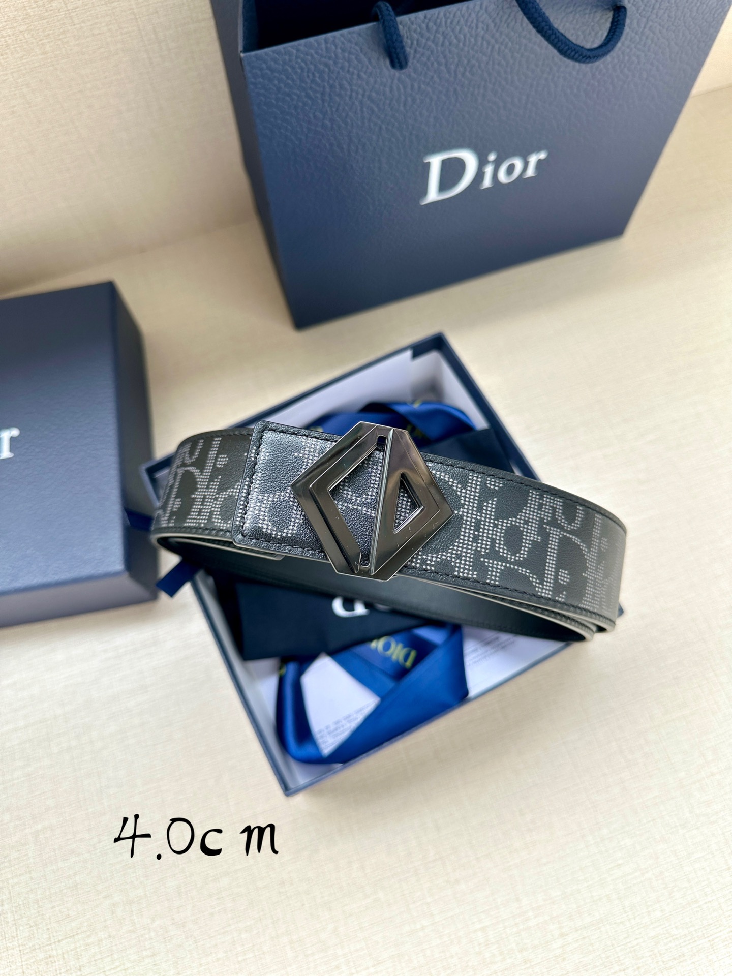 Dior Men Belt Width 4cm