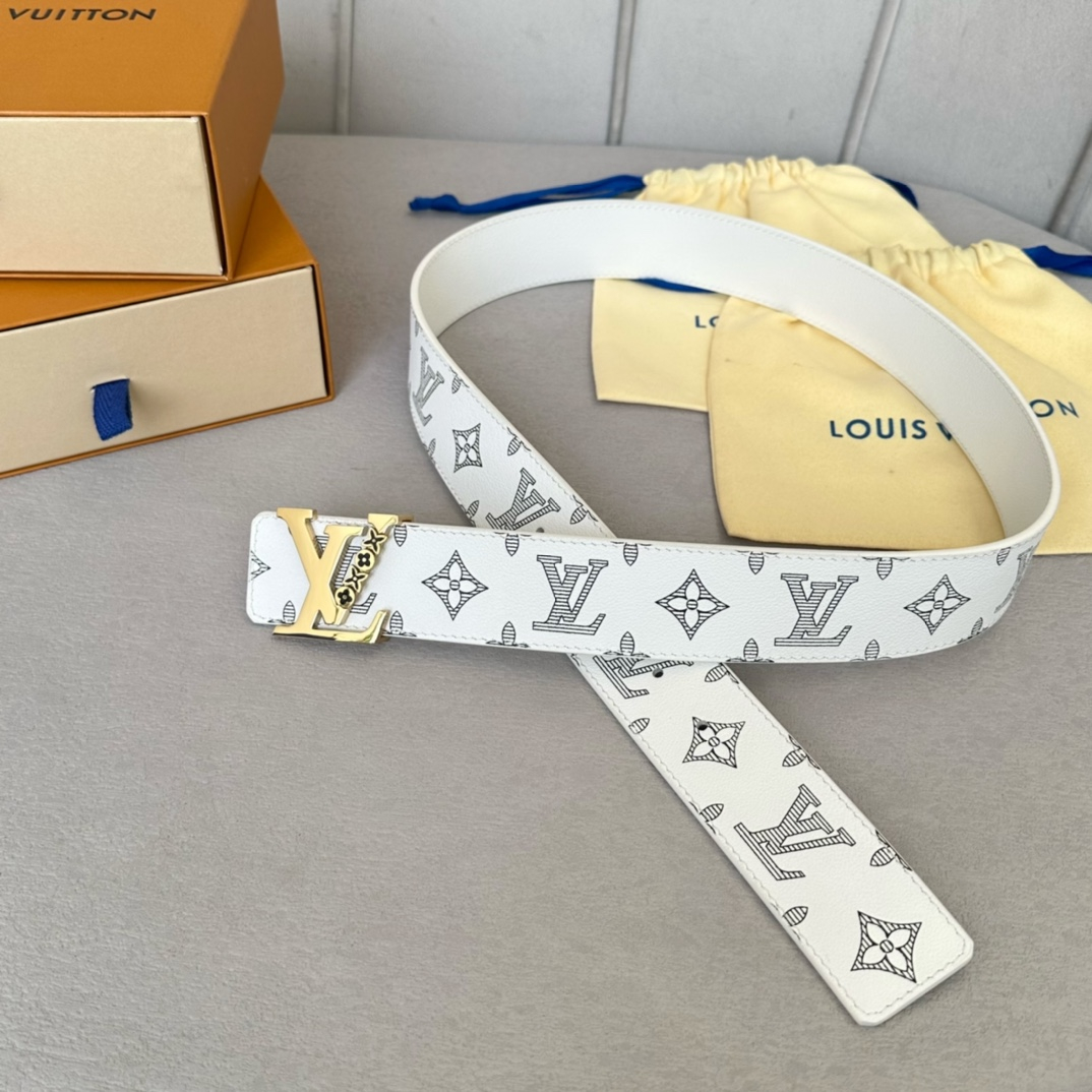 Louis Vuitton Men Belt Width 4cm