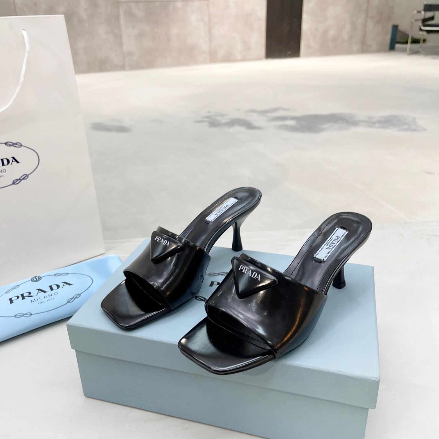 Prada Brushed Leather Pumps  Size 35-41 6-Color