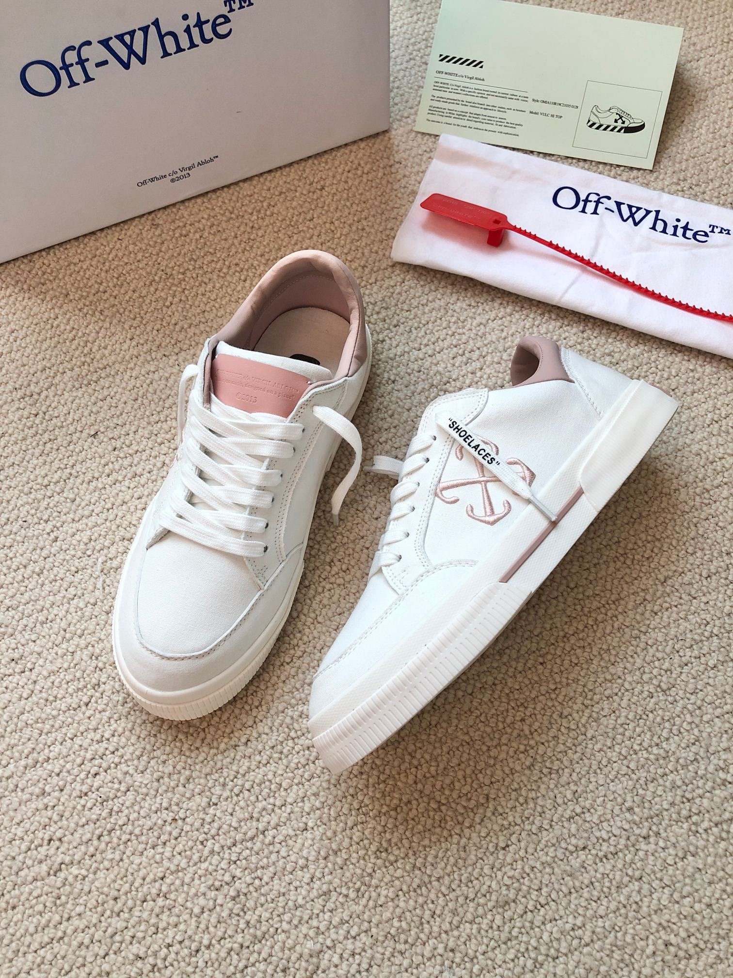 OFF White 2024ss New Low Vulcanized Sneaker Size 36-45