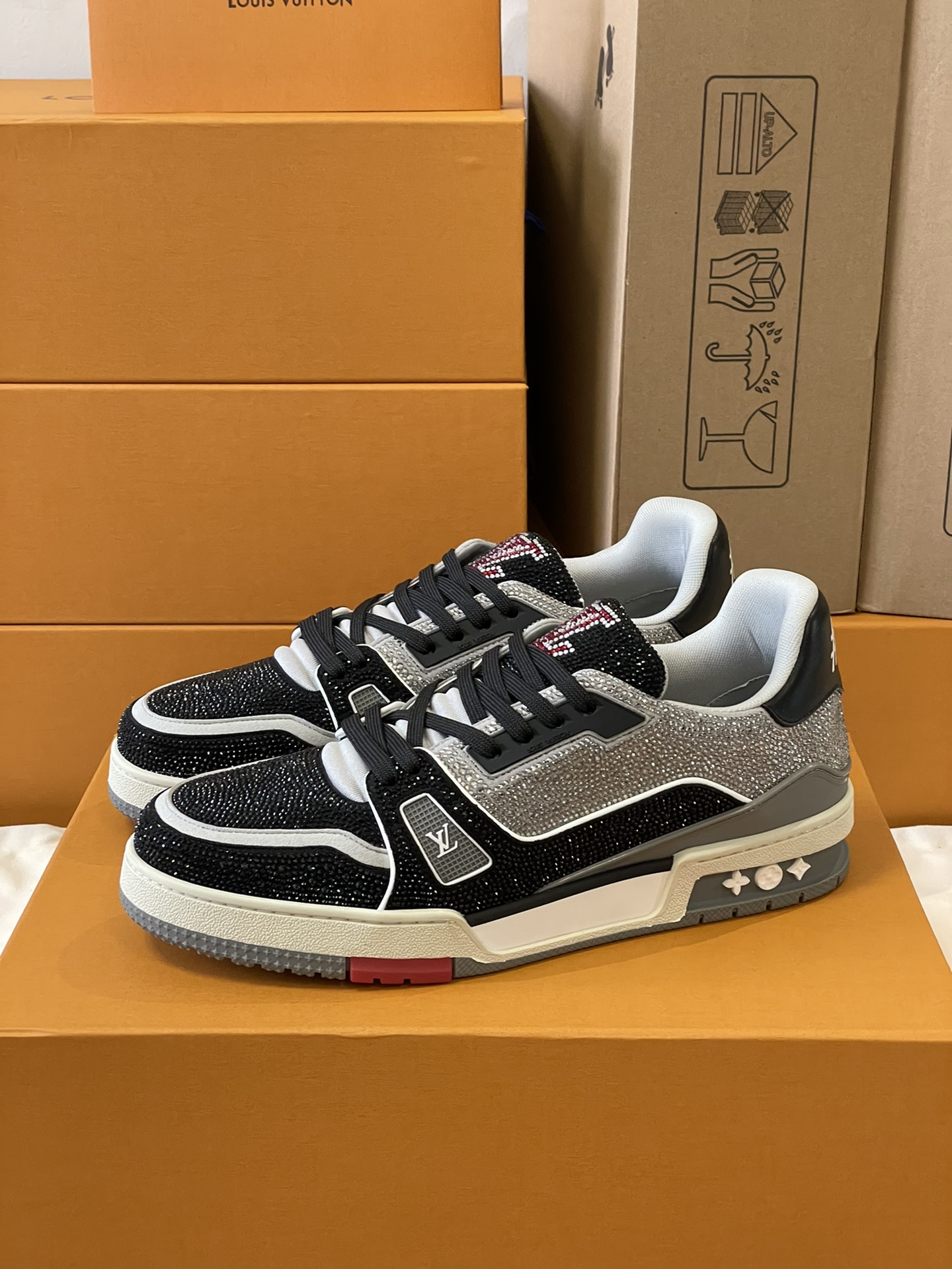 Louis Vuitton LV Trainer Diamond Sneaker Size 36-46