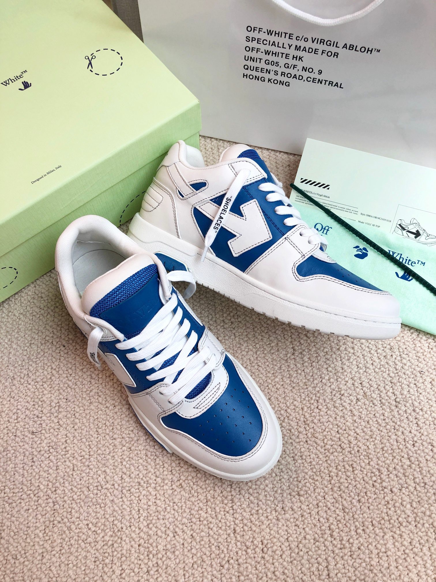 OFF White Out of Office Calf Leather Sneaker Size 36-45