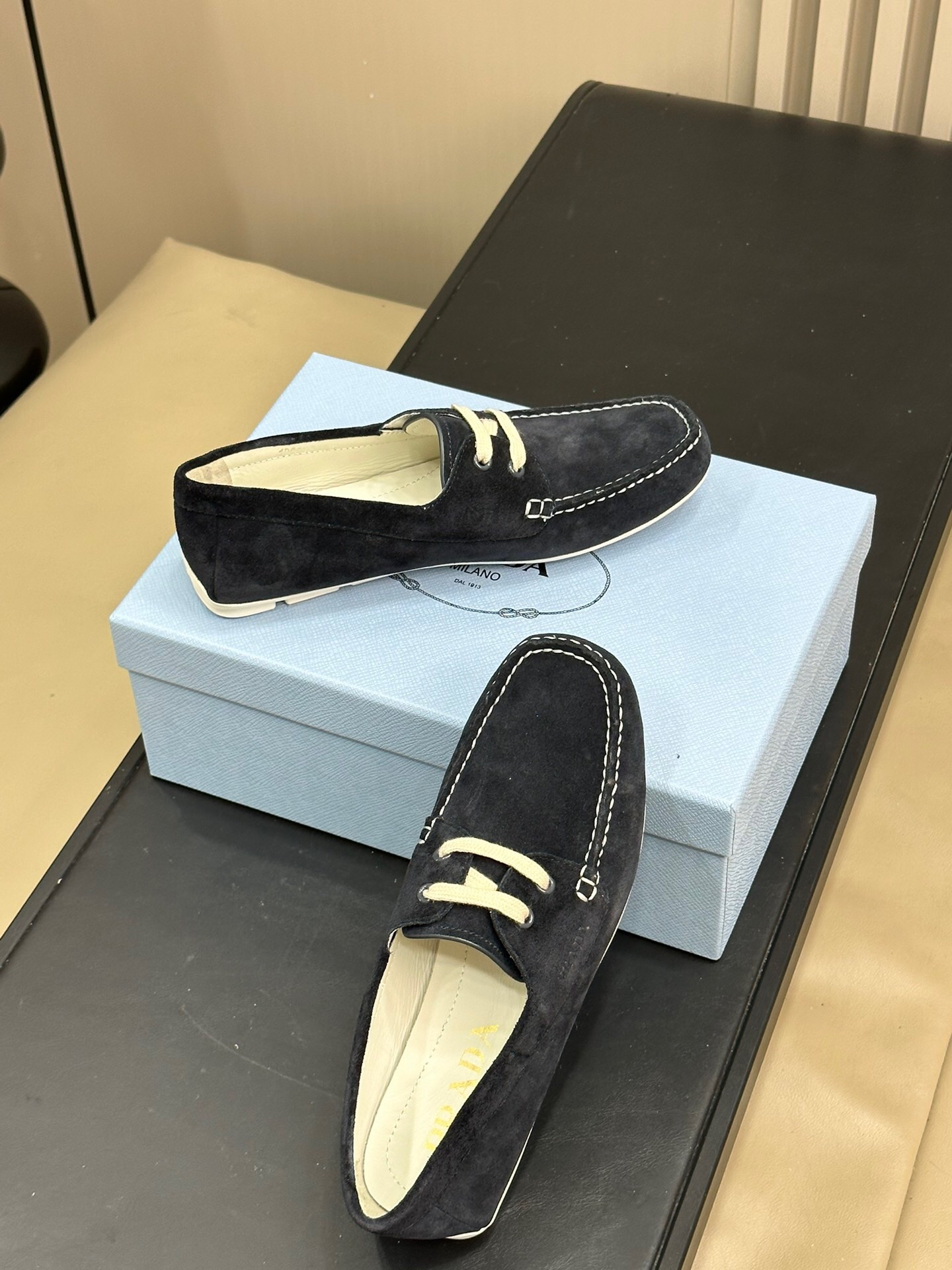 Prada Suede driving Shoes Loafers Size 36-41