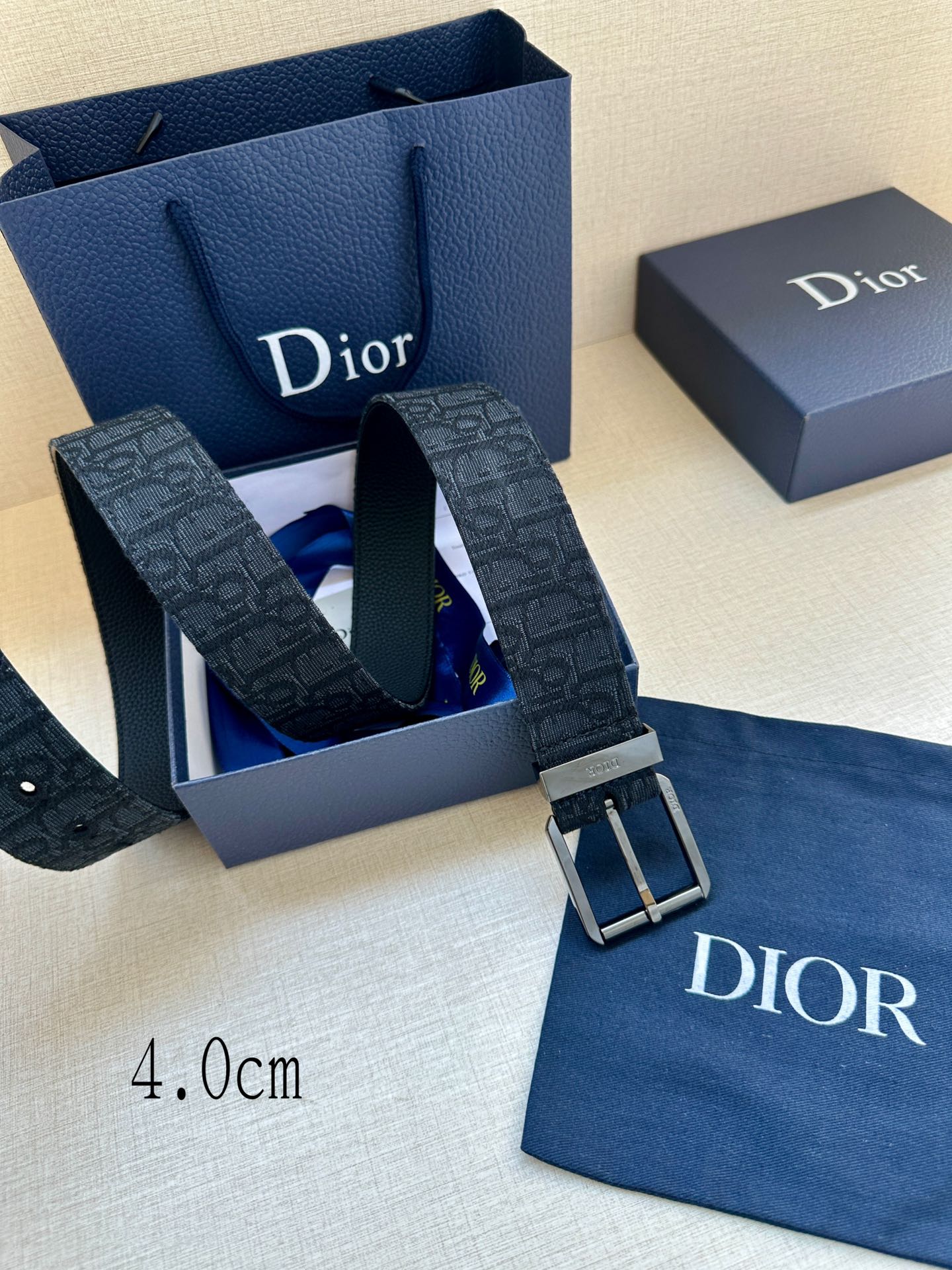 Dior Men Belt Width 4cm