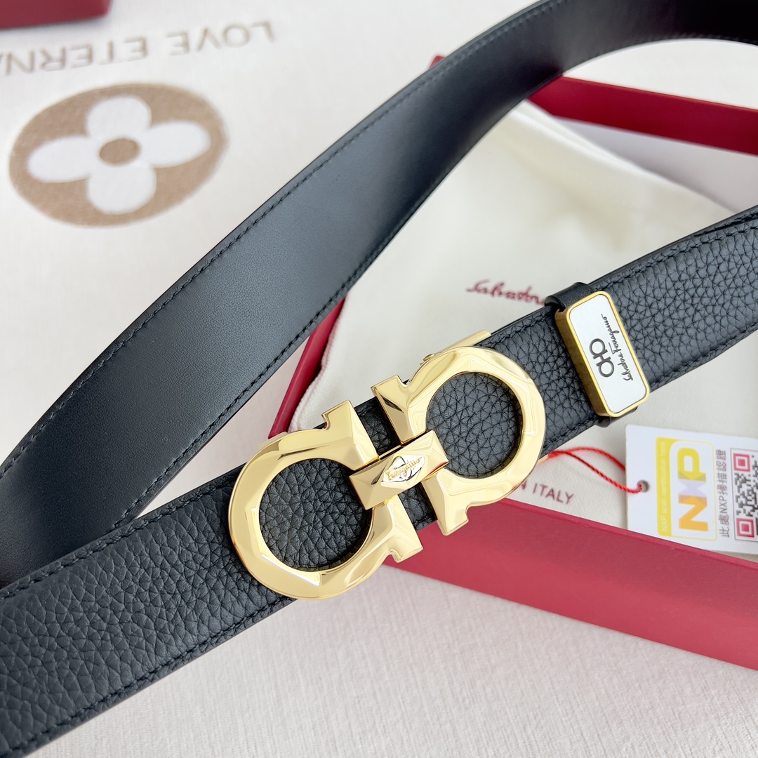 Ferragamo Men Belt Width 3.5cm