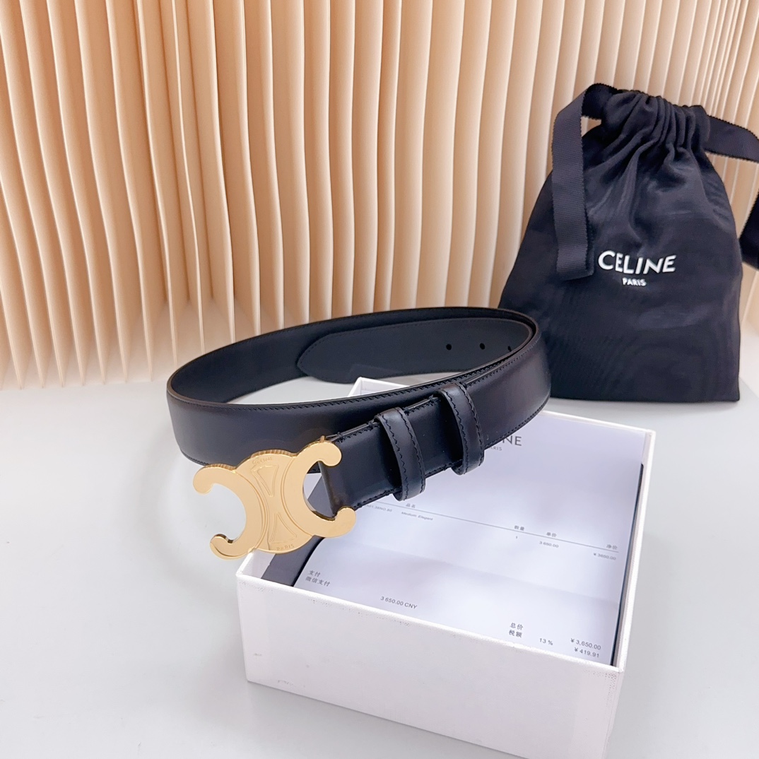 Celine Women Belt Width 3.4cm