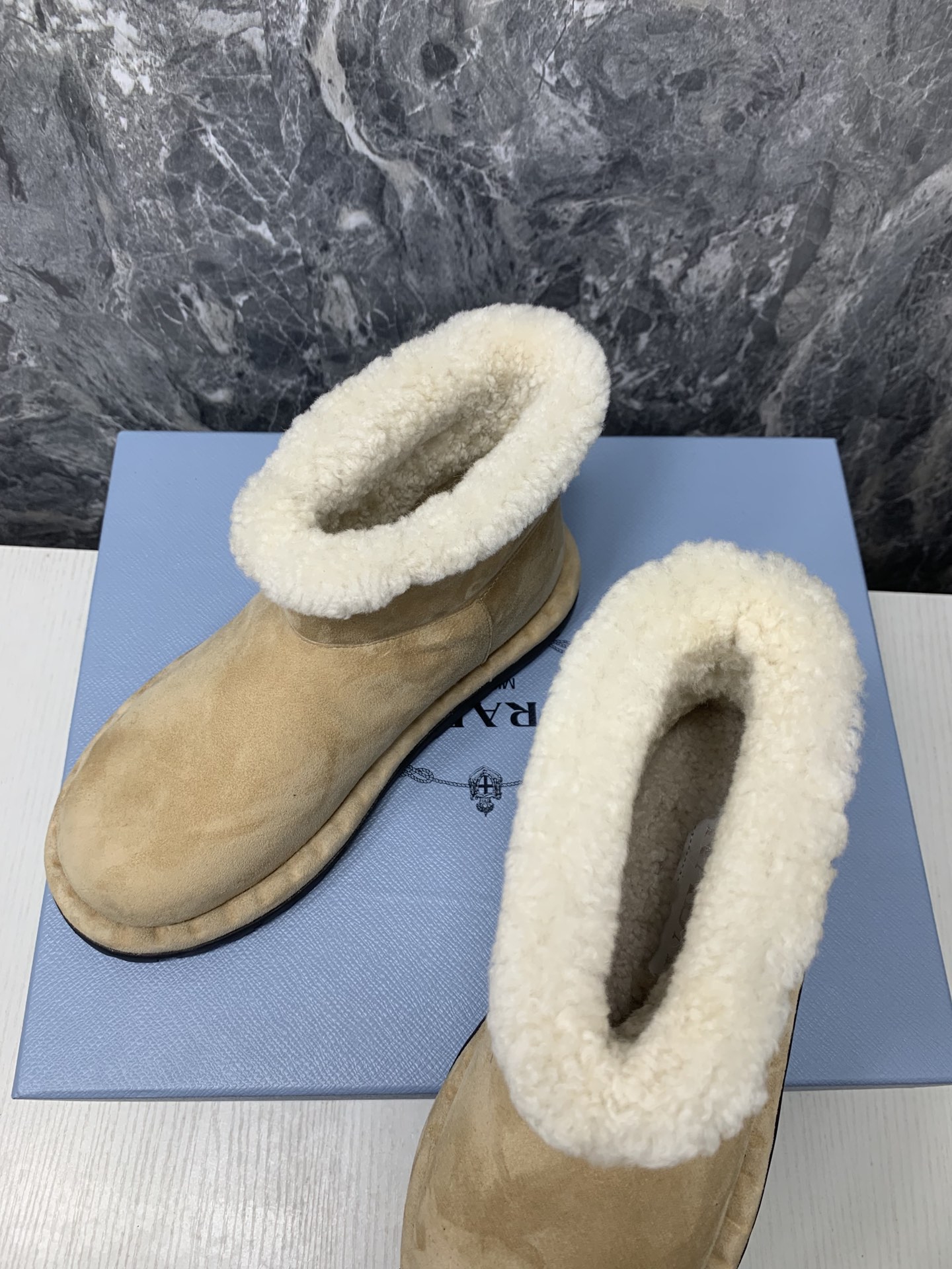 Prada Women Snow Boots Brown Size 36-41