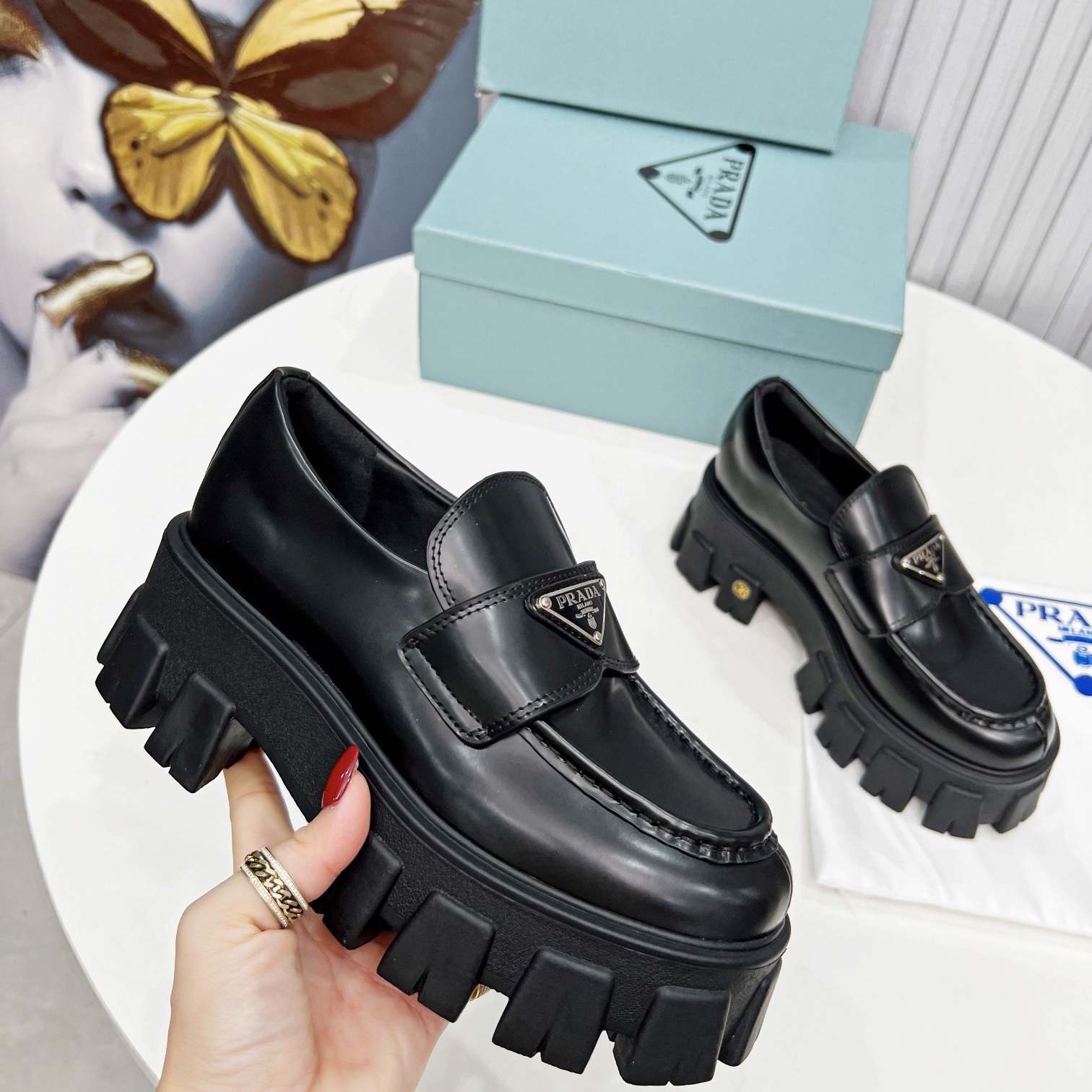 Prada Monolith Loafers Size 35-40
