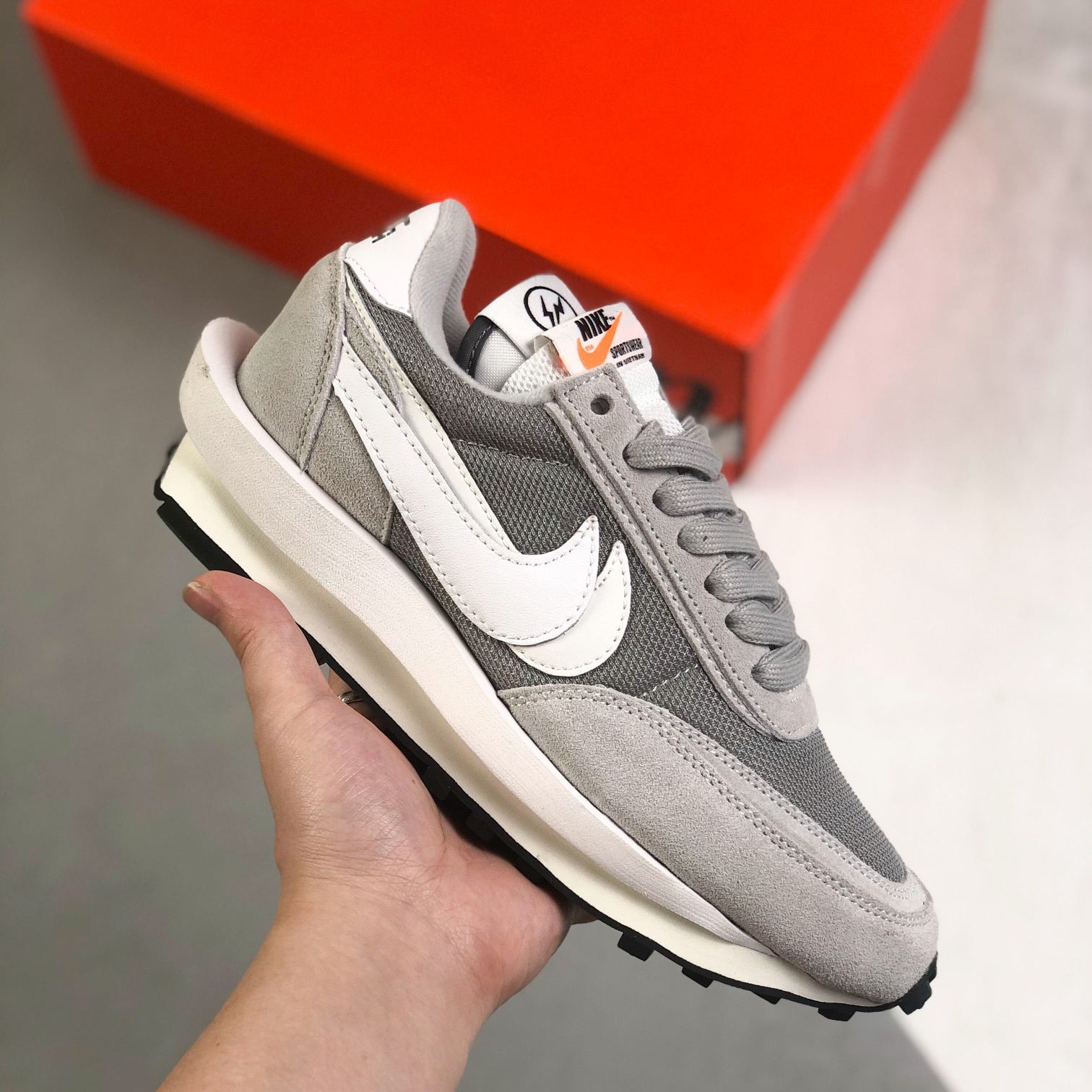 Nike x Sacai LDV Waffle Sneakers Shoes Black Mens/Women 36 - 46