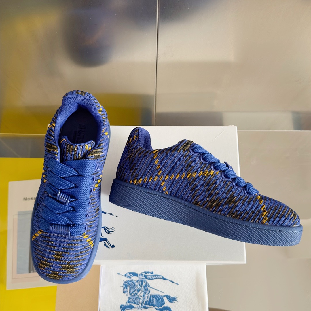 Burberry 2024 New Check Knit Box Sneaker Size 36-45