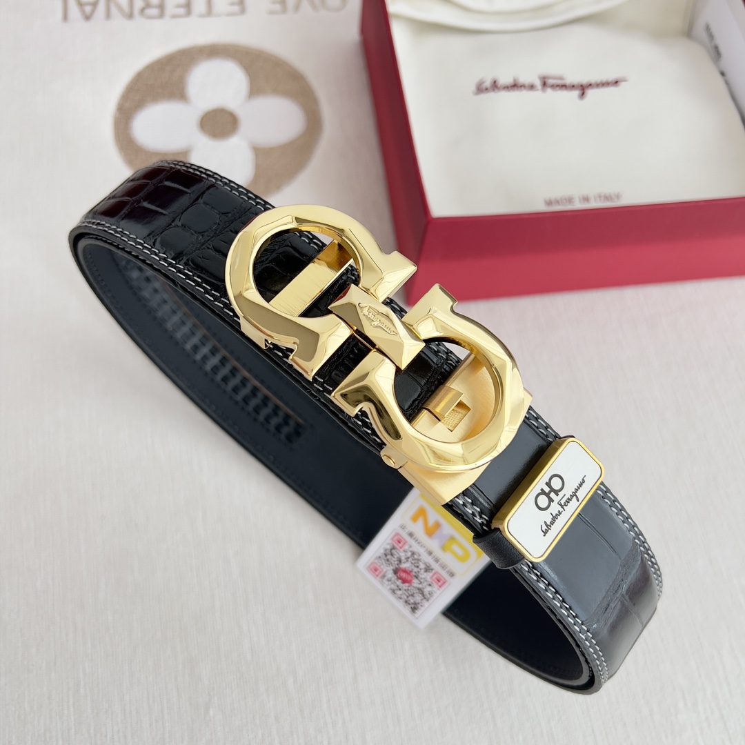 Ferragamo Men Belt Width 3.5cm