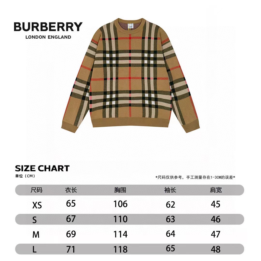 Burberry Unisex Sweatshirt Size S-XL