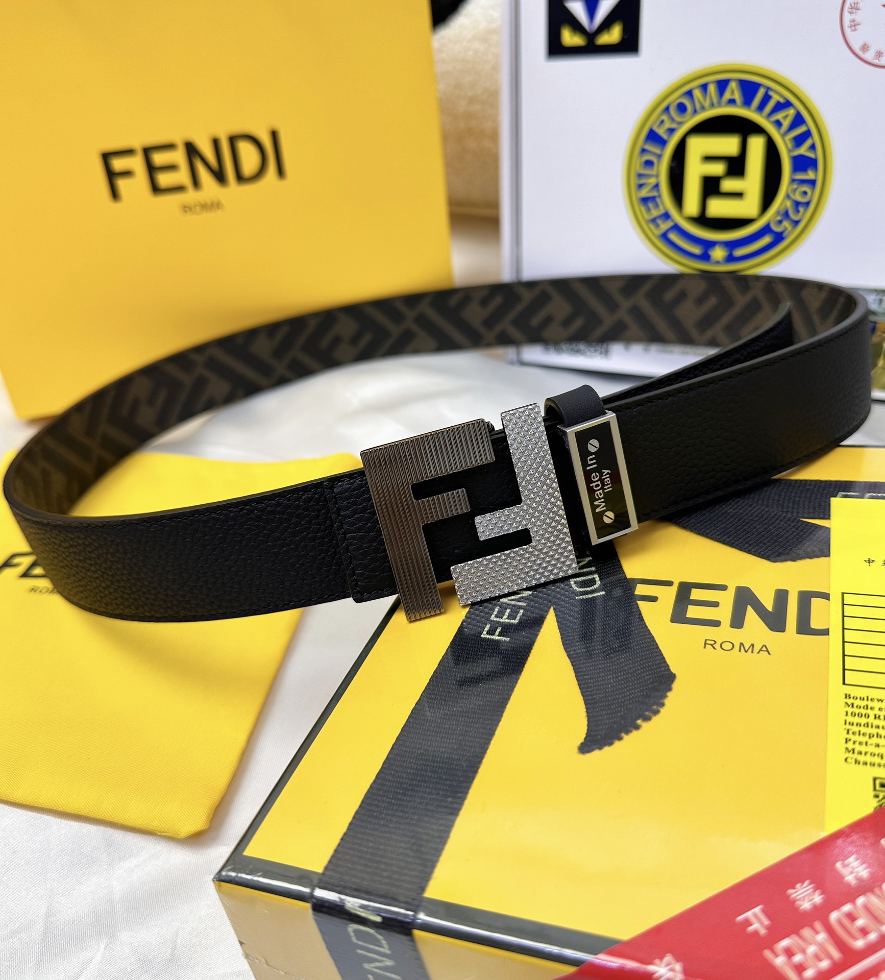 Fendi Men Belt Width 3.8cm