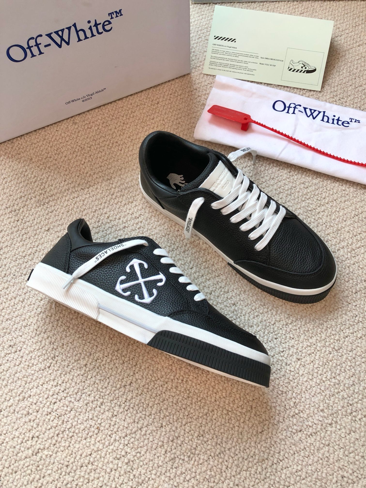 OFF White 2024ss New Low Vulcanized Sneaker Size 36-45