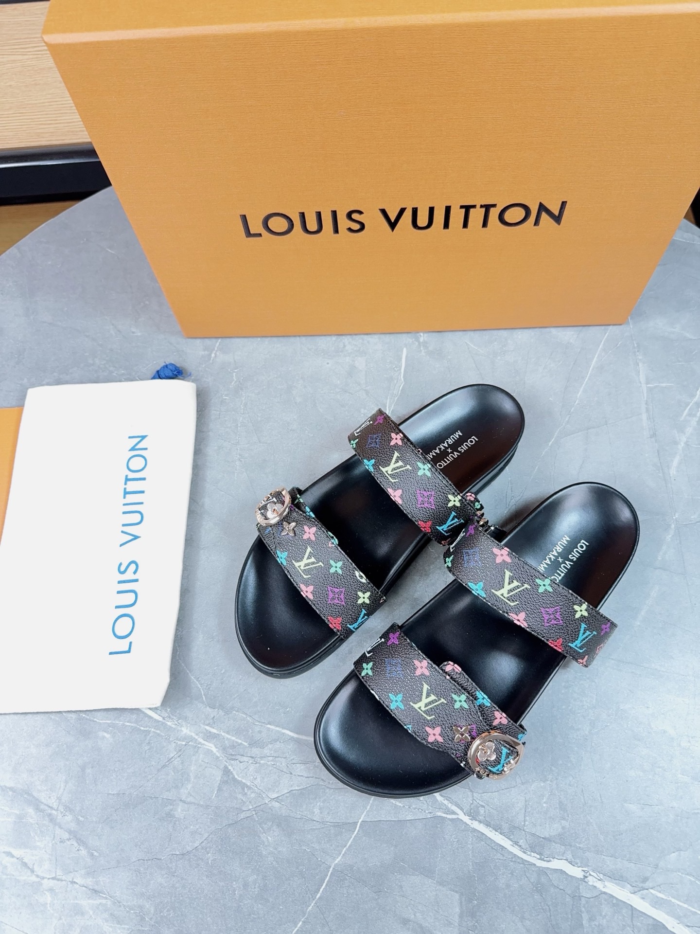 Louis Vuitton Pool Pillow Flat Comfort Slippers Size 36-46