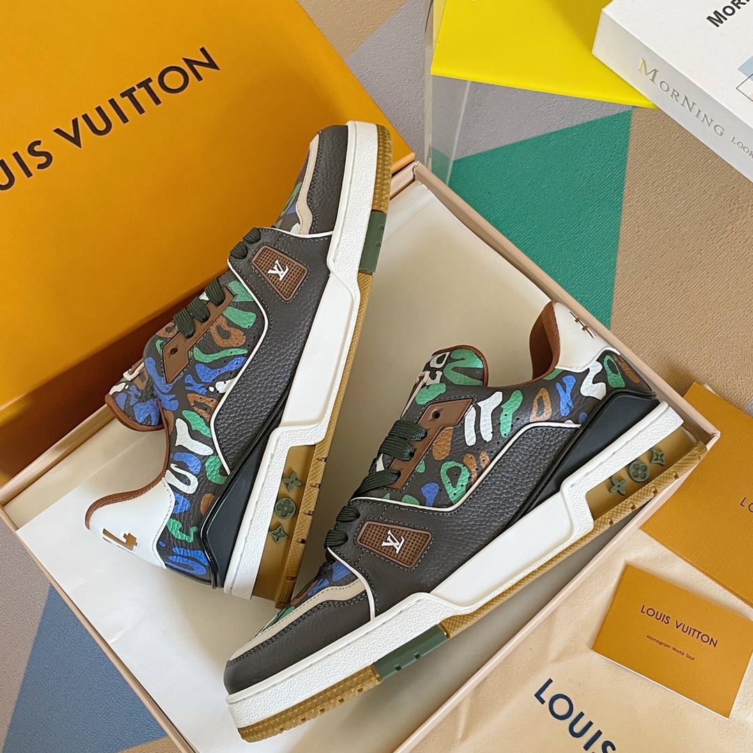 Louis Vuitton 2024New LV Trainer Sneaker Size 36-46
