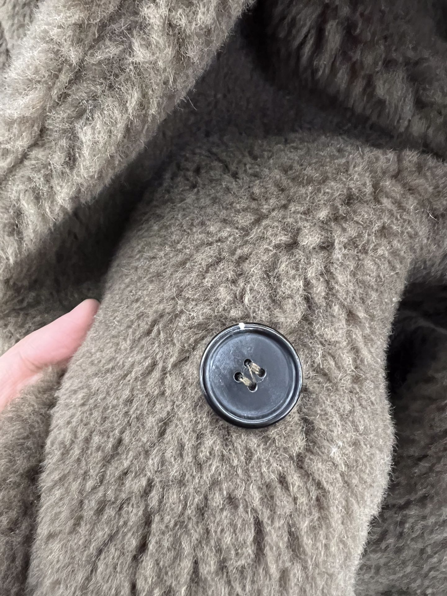 Max Mara Teddy fur long coat Size XS-M