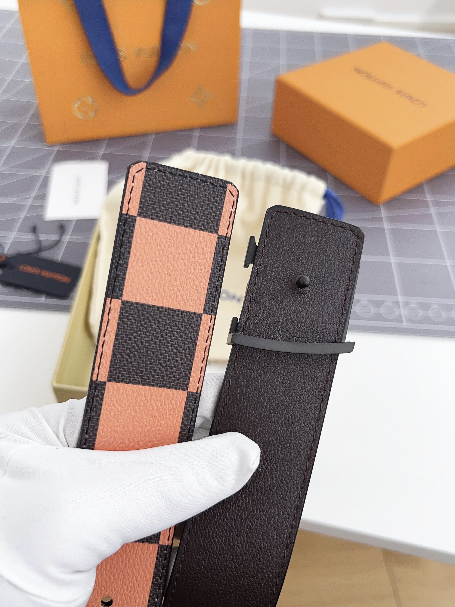 Louis Vuitton Men Belt Width 4cm