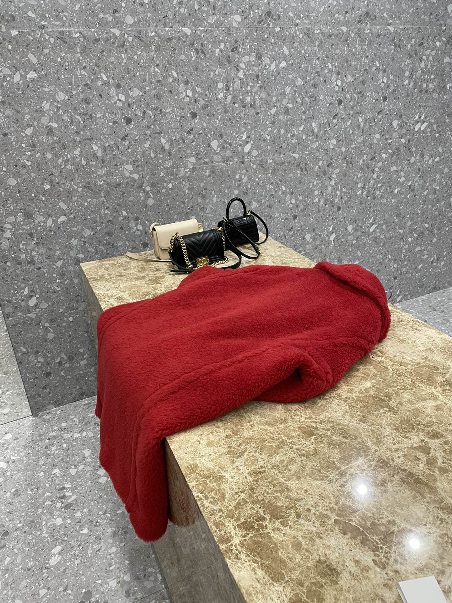 Max Mara Teddy fur long coat Size XS-M