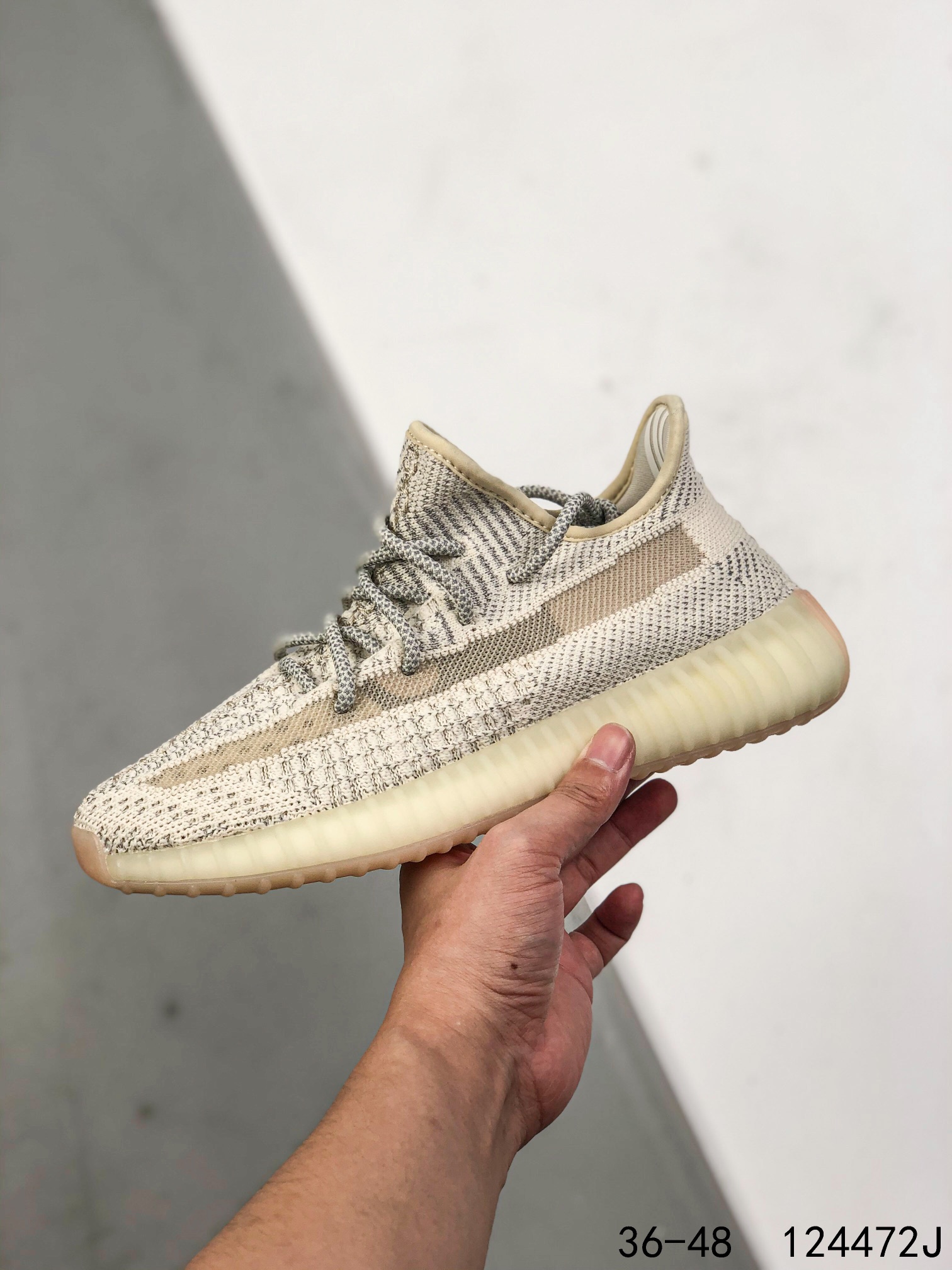 Yeezy 350 Boost 350 V2 Mens/Women Sneakers Shoes Light Yellow 36 - 45