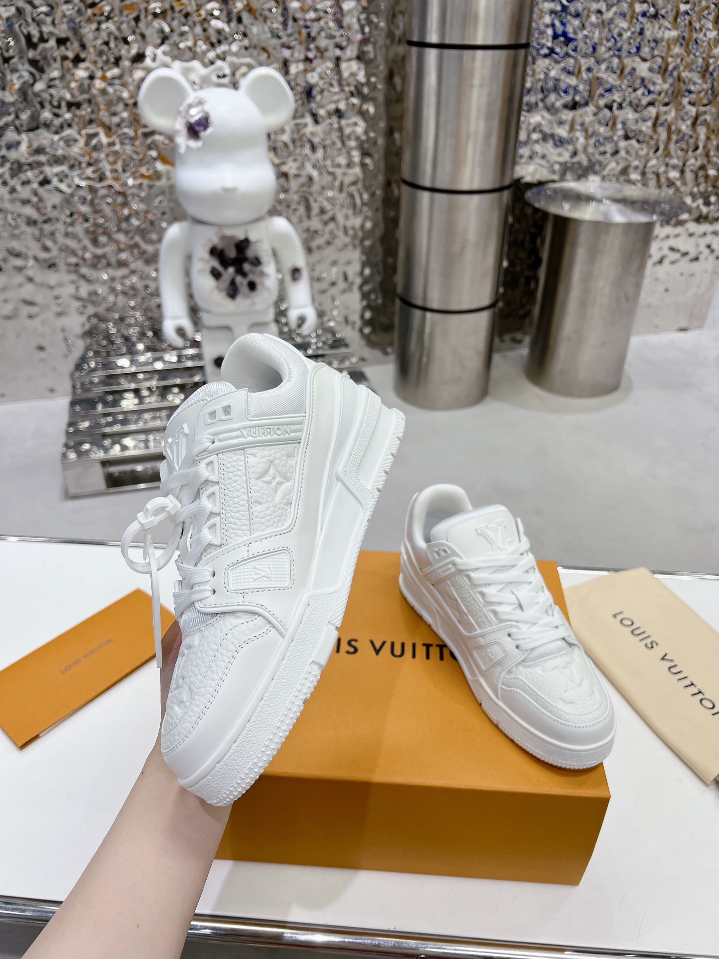Louis Vuitton Trainer Sneaker White Size 36-46